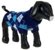 Argyle Style Ribbed Fashion Pet Sweater - X-Small