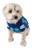 Argyle Style Ribbed Fashion Pet Sweater - X-Small